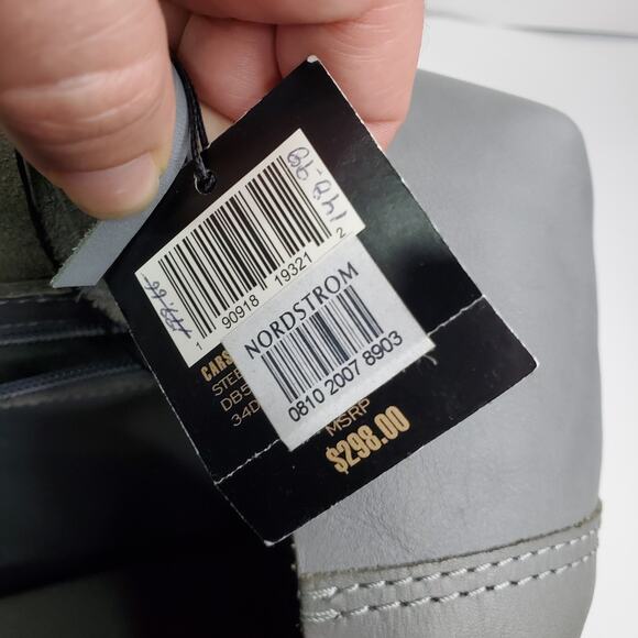 FRYE Carson Gray Leather Shoulder Tote Bag distressed Leather - Picture 10 of 14